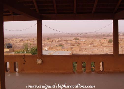 Dogon country seen from Hotel Campement Guina roofdeck Dogon country seen from Hotel Campement Guina roofdeck