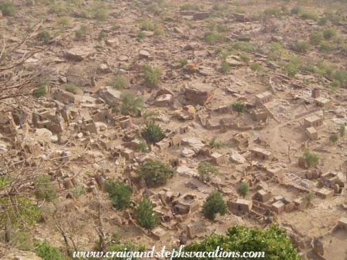 Dogon village from above Dogon village from above