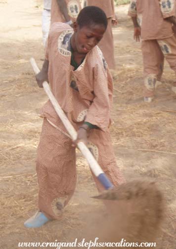 Digging holes for trees