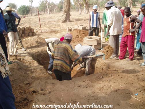 The water basin gets deeper