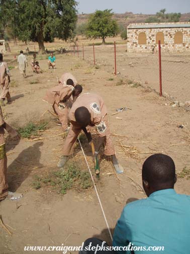 Measuring locations for planting