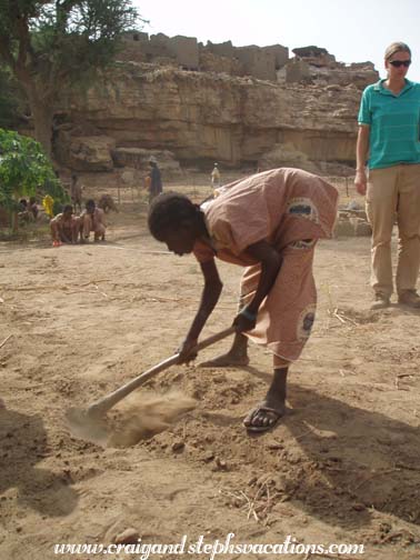 Digging tree holes Digging tree holes