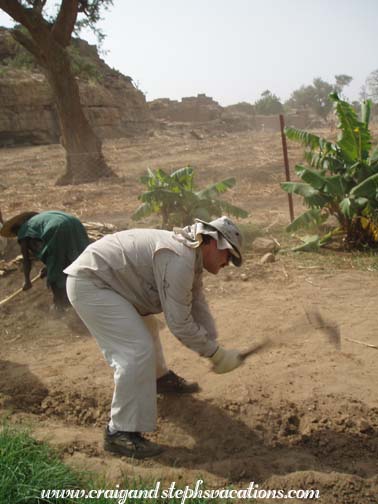 Craig digs the trench