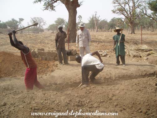 Men digging the trench