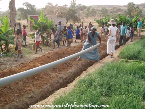 Checking the gradient for the pipe