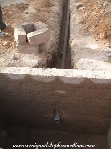 Plumbing the water basin Plumbing the water basin