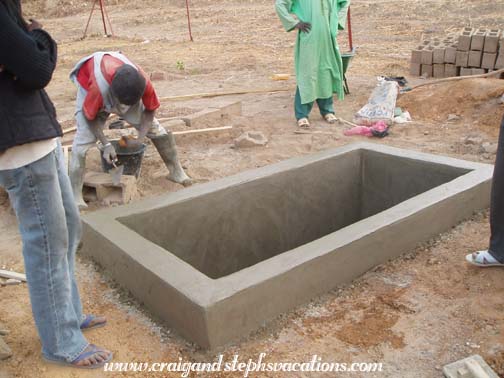 Finished water basin Finished water basin