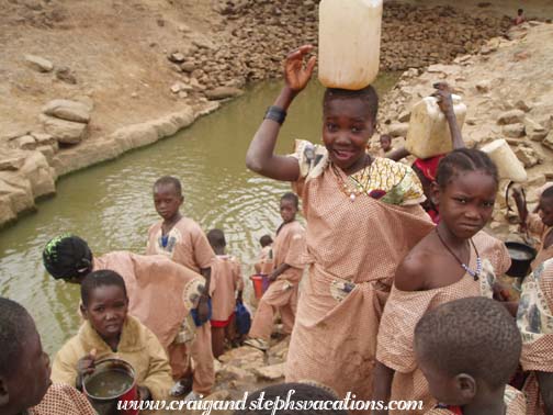Fetching water Fetching water