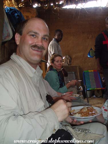 Lunch in Daniel and Marie's hangar Lunch in Daniel and Marie's hangar