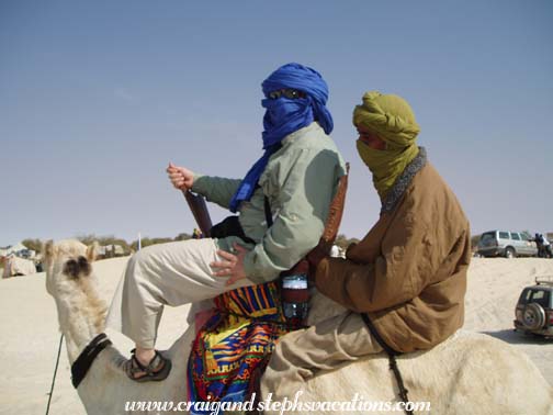 Craig on his camel Craig on his camel