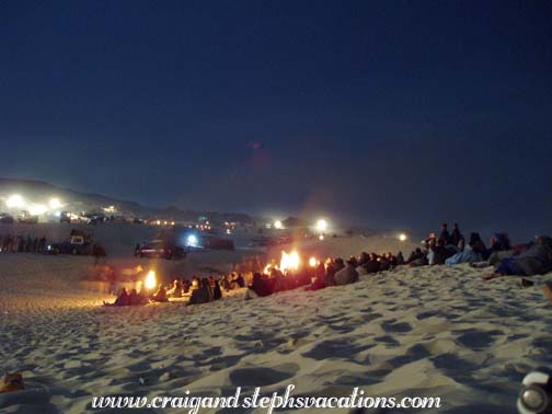 Campfires on the dunes Campfires on the dunes