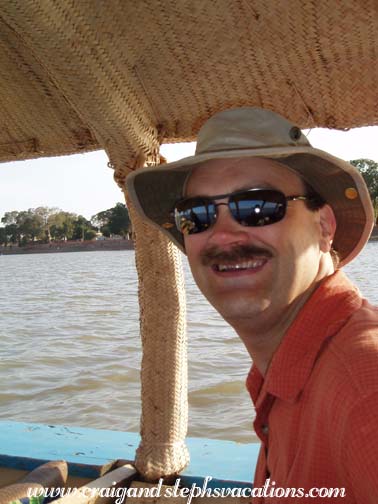 Craig on the pirogue Craig on the pirogue