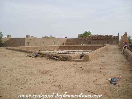 Our rooftop viewing area, Djenne
