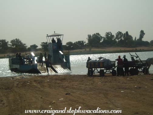 Bani River ferry crossing Bani River ferry crossing
