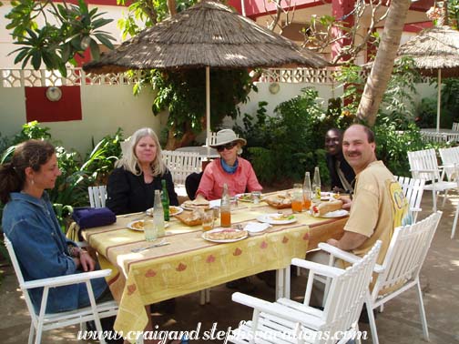 Lunch at L'Auberge, Segou Lunch at L'Auberge, Segou