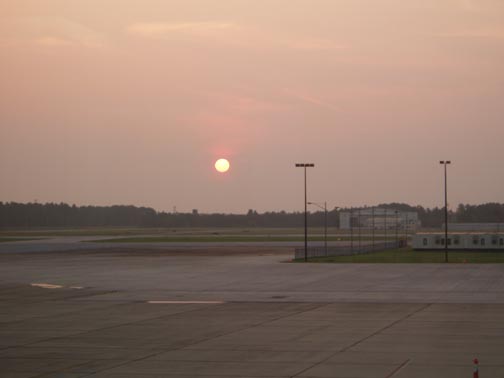 Sunrise from the airport