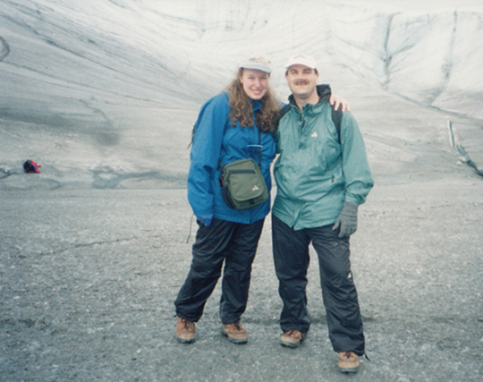 Steph & Craig at Root Glacier
