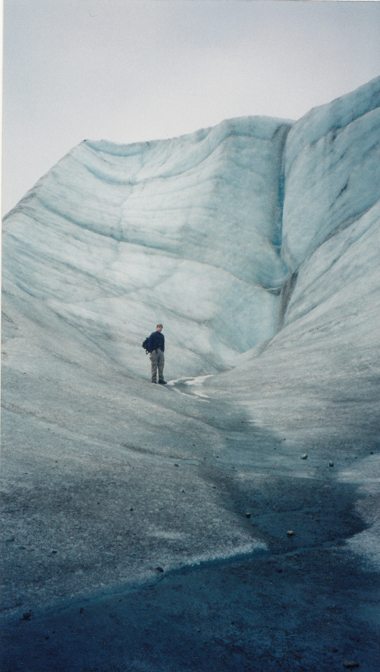 Joe on Root Glacier