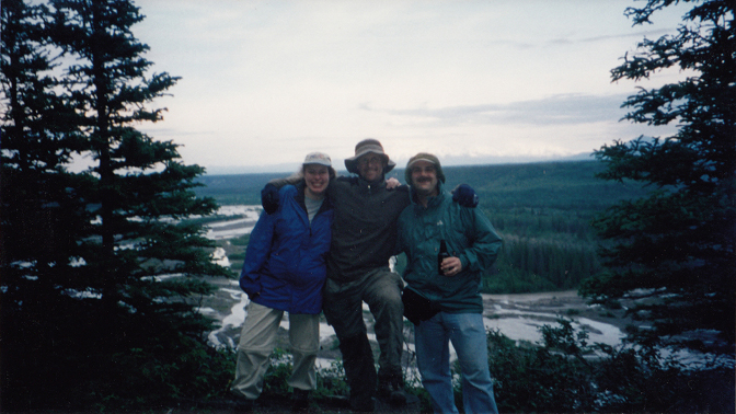 Steph, Joe, and Craig at the Copper River campsite