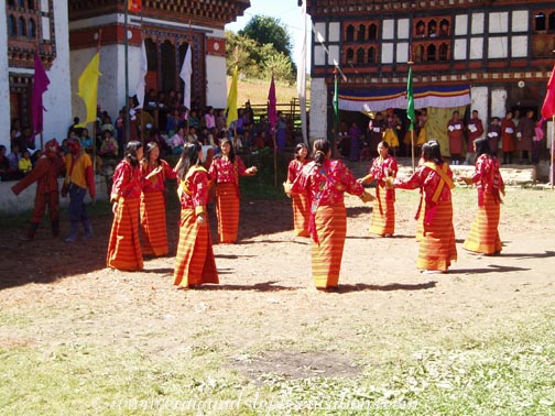 Traditional Bhutanese dancers Traditional Bhutanese dancers