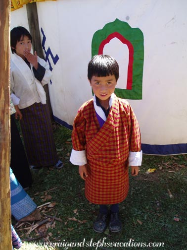 Young boy in his gho Young boy in his gho