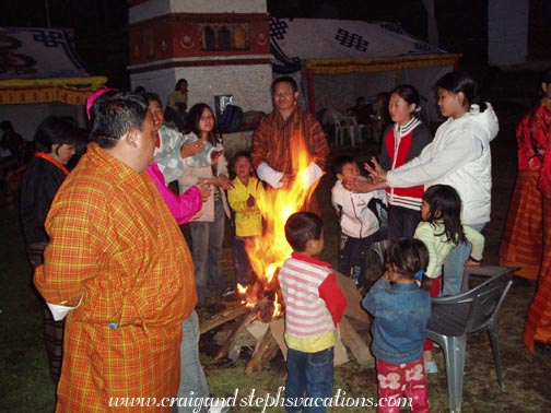 Kids around the campfire Kids around the campfire