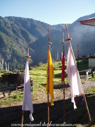 Prayer flags in the mist Prayer flags in the mist