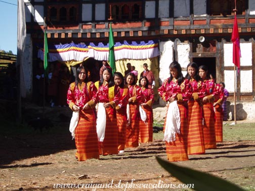 Traditional Bhutanese dancers Traditional Bhutanese dancers