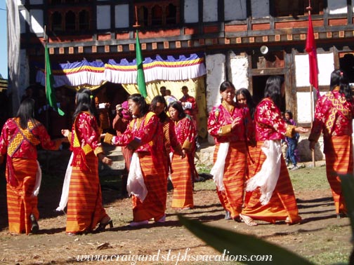 Traditional Bhutanese dancers Traditional Bhutanese dancers