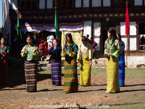 Traditional Bhutanese dancers Traditional Bhutanese dancers