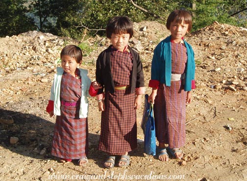 Pre-primary girls in Mongar