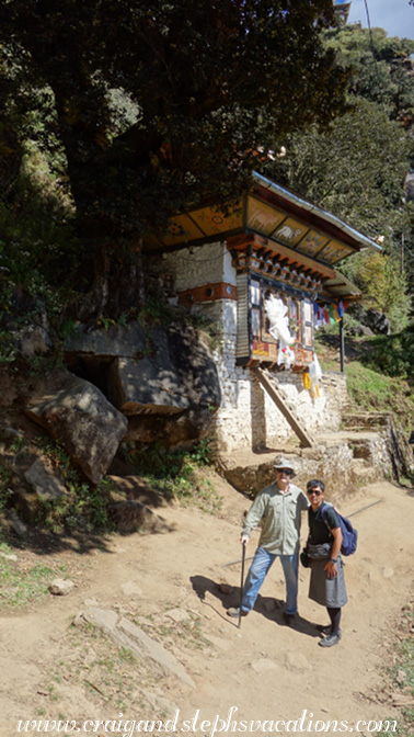 Shrine at the cave where Je Khenpo Geshey Guenden Rinchen was born in 1926