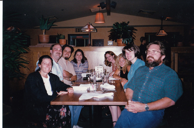 Liza, Craig, John, Kim, Margaret, Heidi, Steph, and Dan at Rock Bottom Brewery
