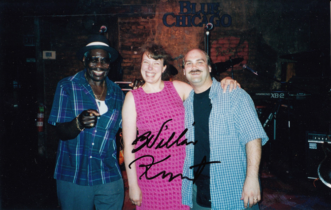 Us with Willie Kent at Blue Chicago