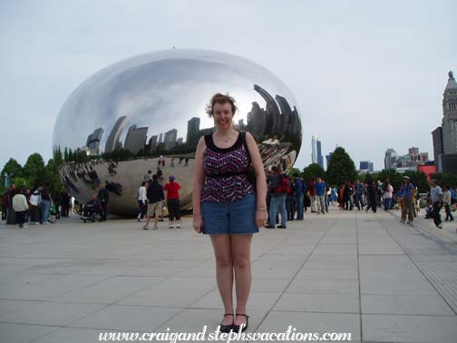 Steph at the Cloud Gate