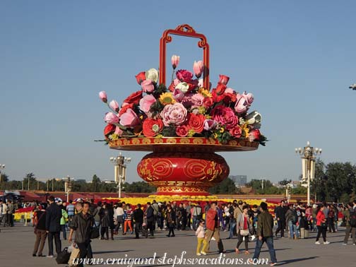 National Day flower basket,Tienanmen Square