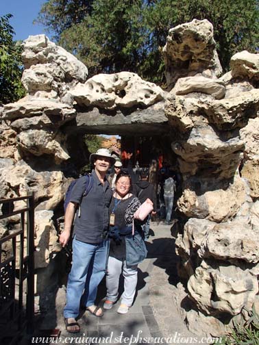 Craig and Alice in the Imperial Garden within the Forbidden City
