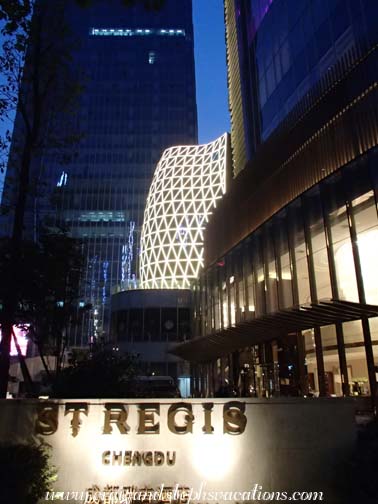 The amazing St. Regis Hotel, Chengdu