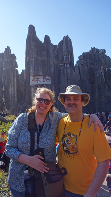 Steph and Craig at the Stone Forest