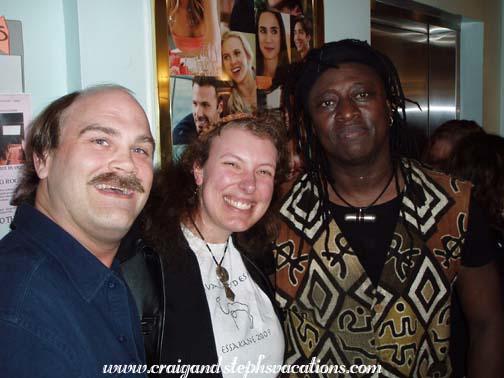 Craig and Steph with Habib Koité at Somerville Theatre