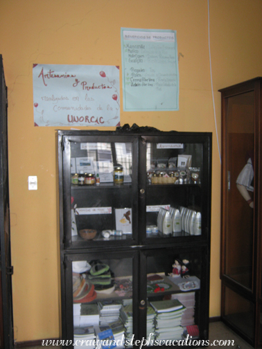 Products for sale at the women's center
