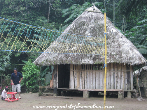 Traditional bamboo hut