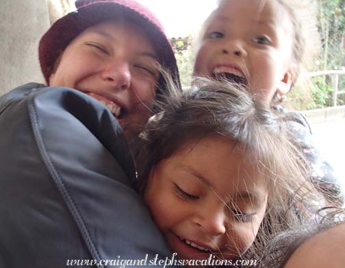 A hug from Tayanta and Sisa
