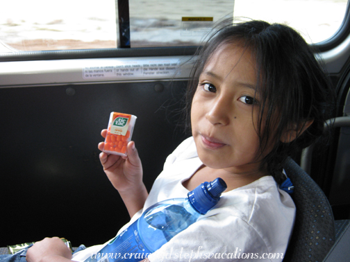 Yoselin and her orange tic-tacs