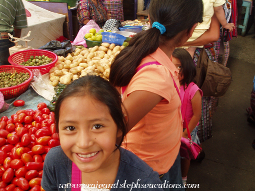 Yoselin at the market Yoselin at the market