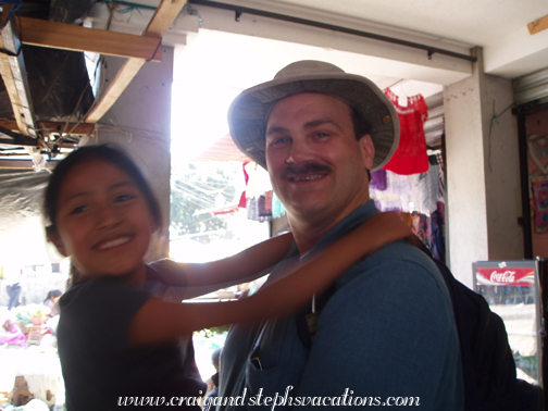 Yoselin and Craig at the market Yoselin and Craig at the market