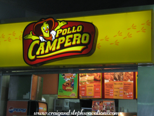 Pollo Campero at the Guatemala City airport
