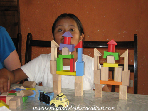 Yasmin builds with blocks