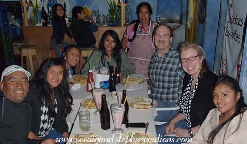Dinner at Isabela's restaurant