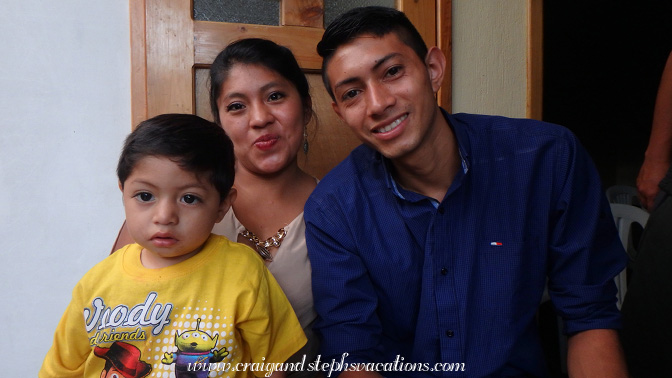 Juan Carlos and Victor's cousin and her husband with their son Manuel